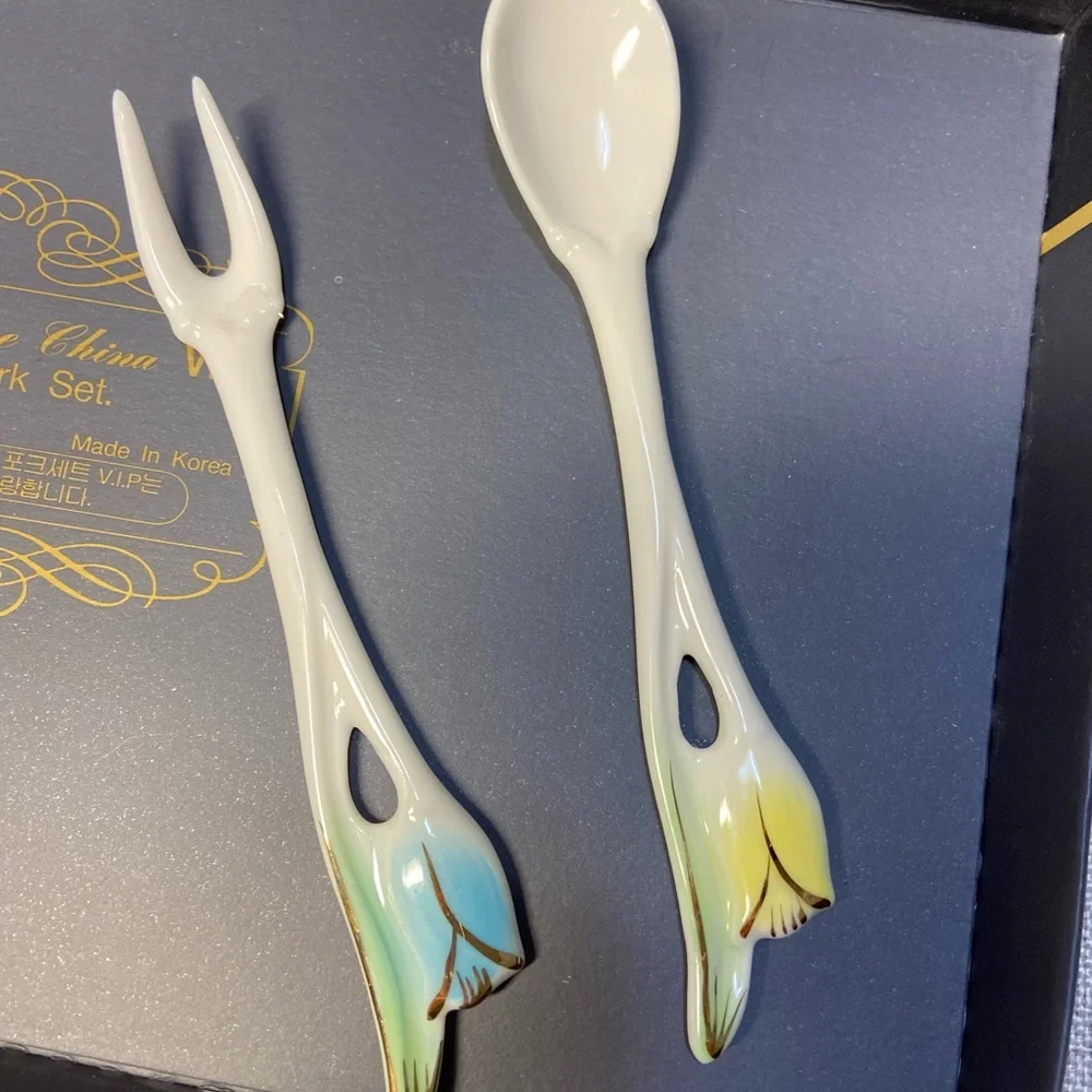 ChumBone Teaspoon & Fork Set. New with box